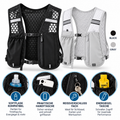 RAVU Laufweste Ultralight 120 g – Running Vest mit Taschen & Reflektoren