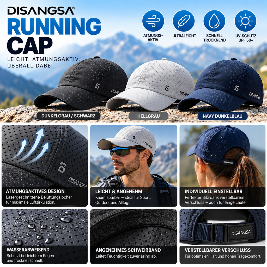 RAVU Disangsa Running Cap – ultraleichte & atmungsaktive Sport Cap
