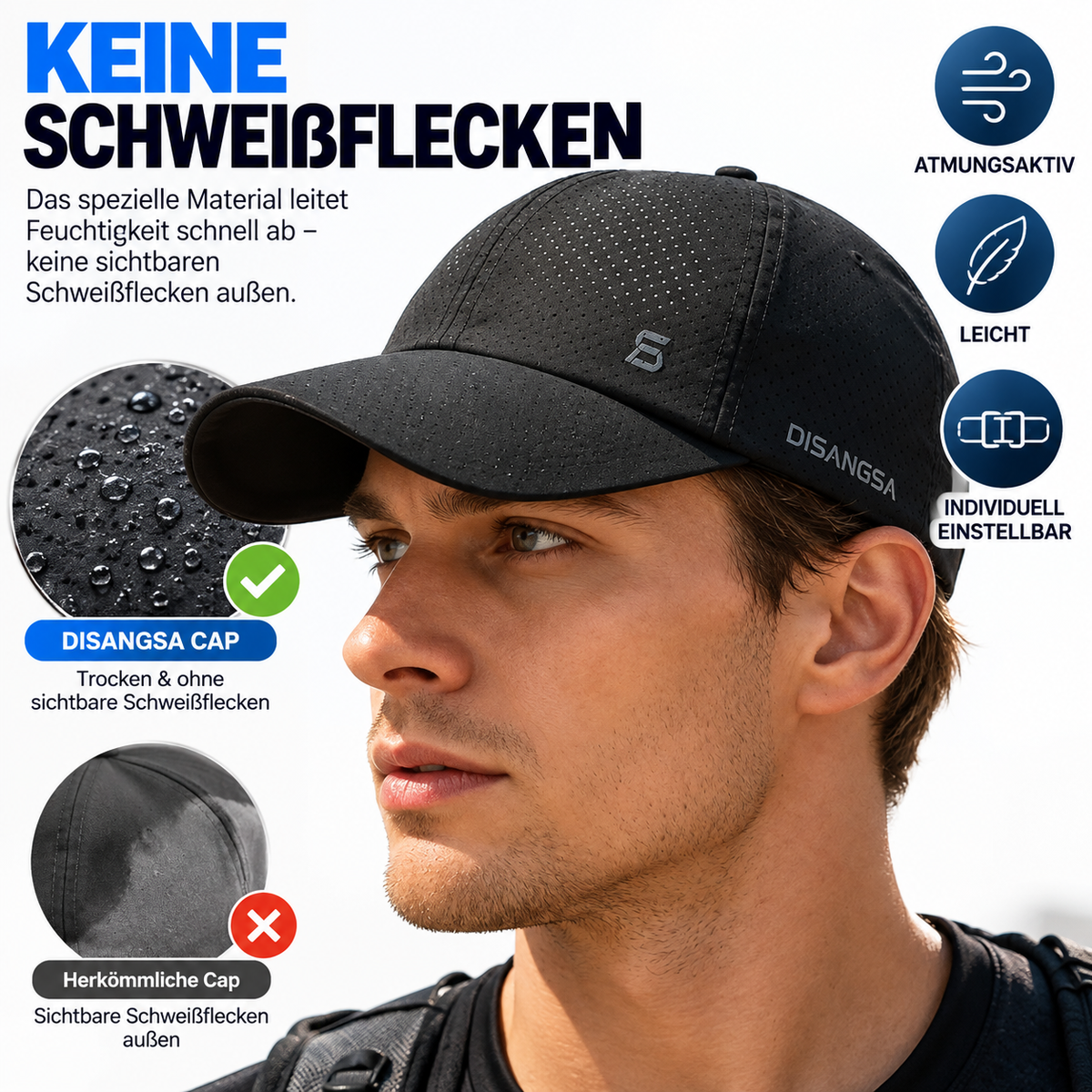 RAVU Disangsa Running Cap – ultraleichte & atmungsaktive Sport Cap