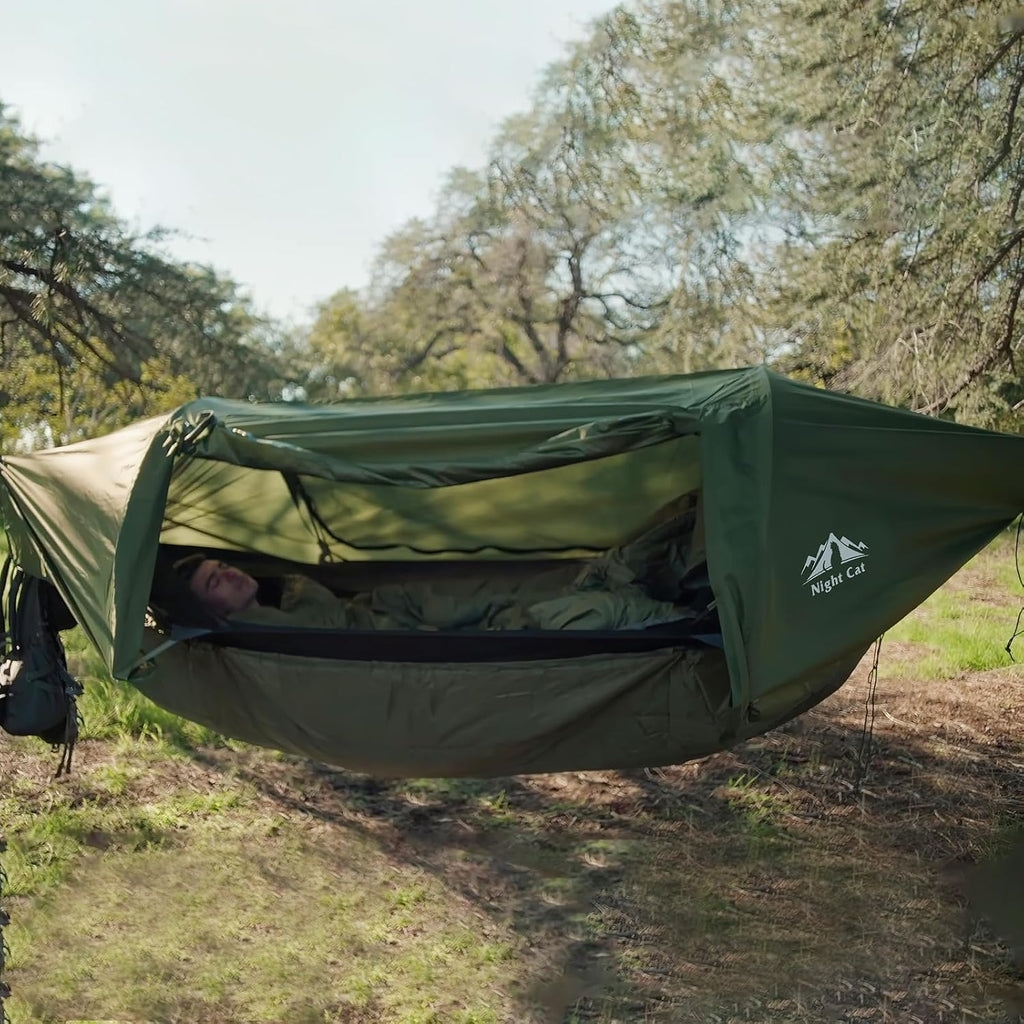 Night Cat Hängematte und Zelt mit Moskitonetz & Regenschutz Outdoor