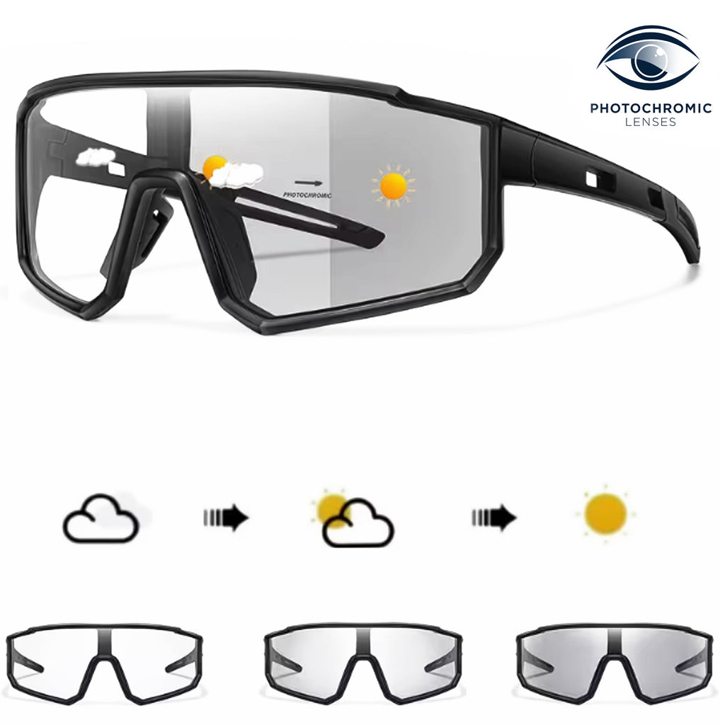 RAVU – Selbsttönende Sport Sonnenbrille mit photochromen Gläsern