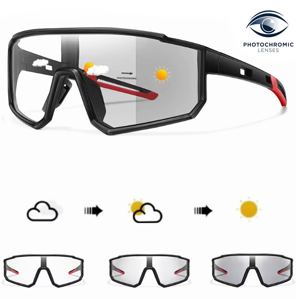 RAVU – Selbsttönende Sport Sonnenbrille mit photochromen Gläsern