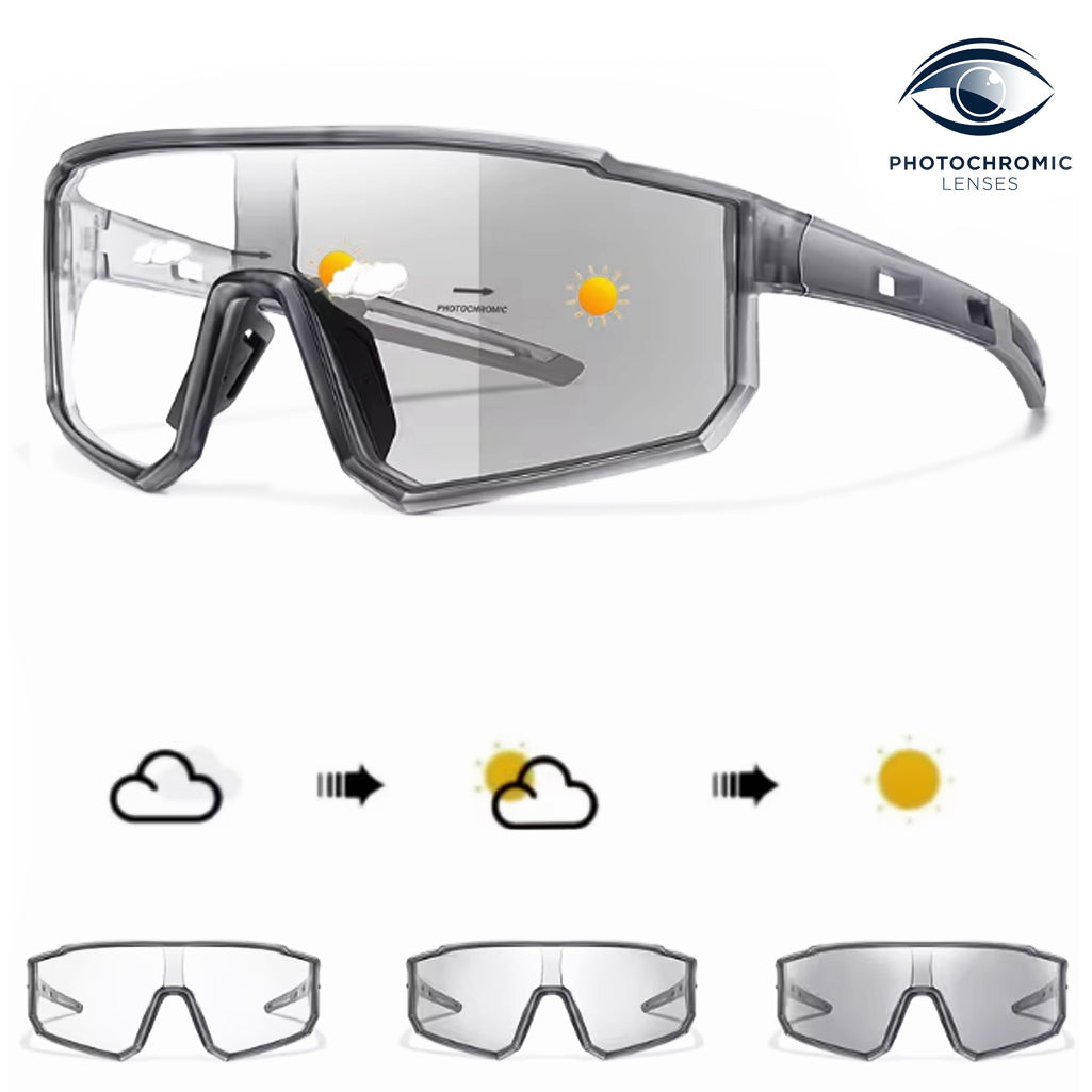 RAVU – Selbsttönende Sport Sonnenbrille mit photochromen Gläsern