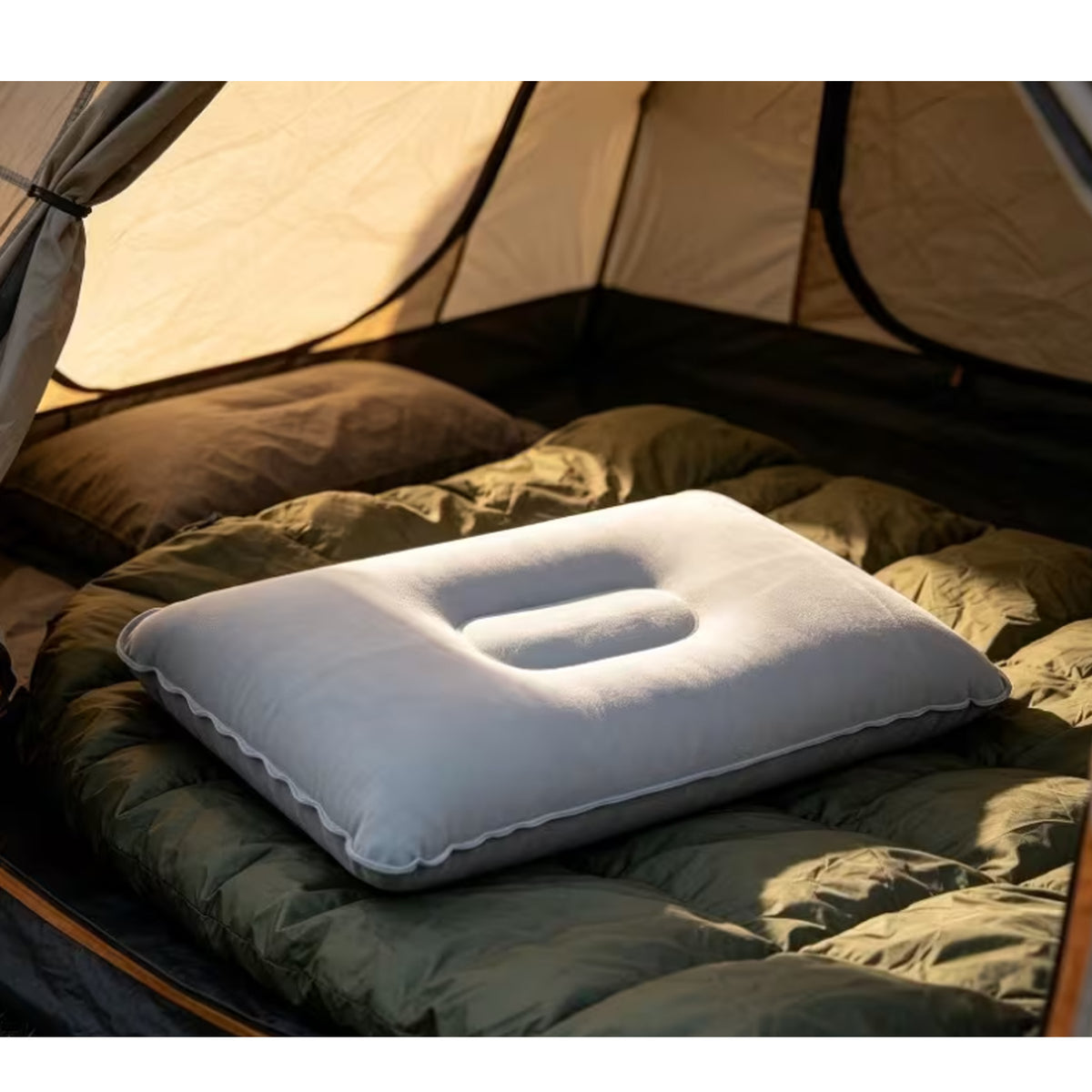 Ravu - großes Outdoorkissen / Reisekissen – Kompakt & Bequem