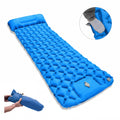 RAVU Camping Luftmatratze mit integrierter Pumpe & Kissen – 180x58 cm