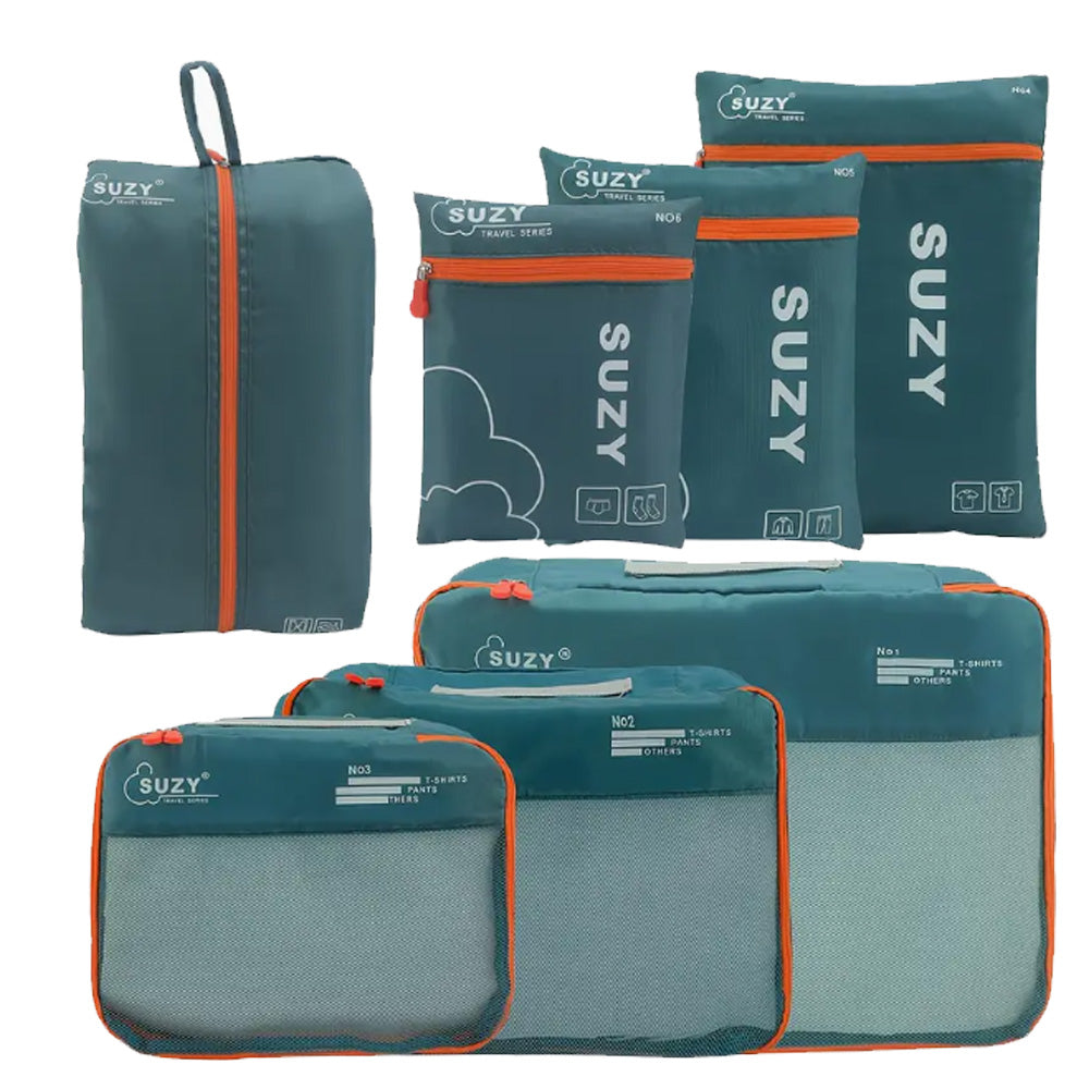 7-teiliges Packtaschen-Set für Koffer – Leichte & Robuste Reise-Organizer