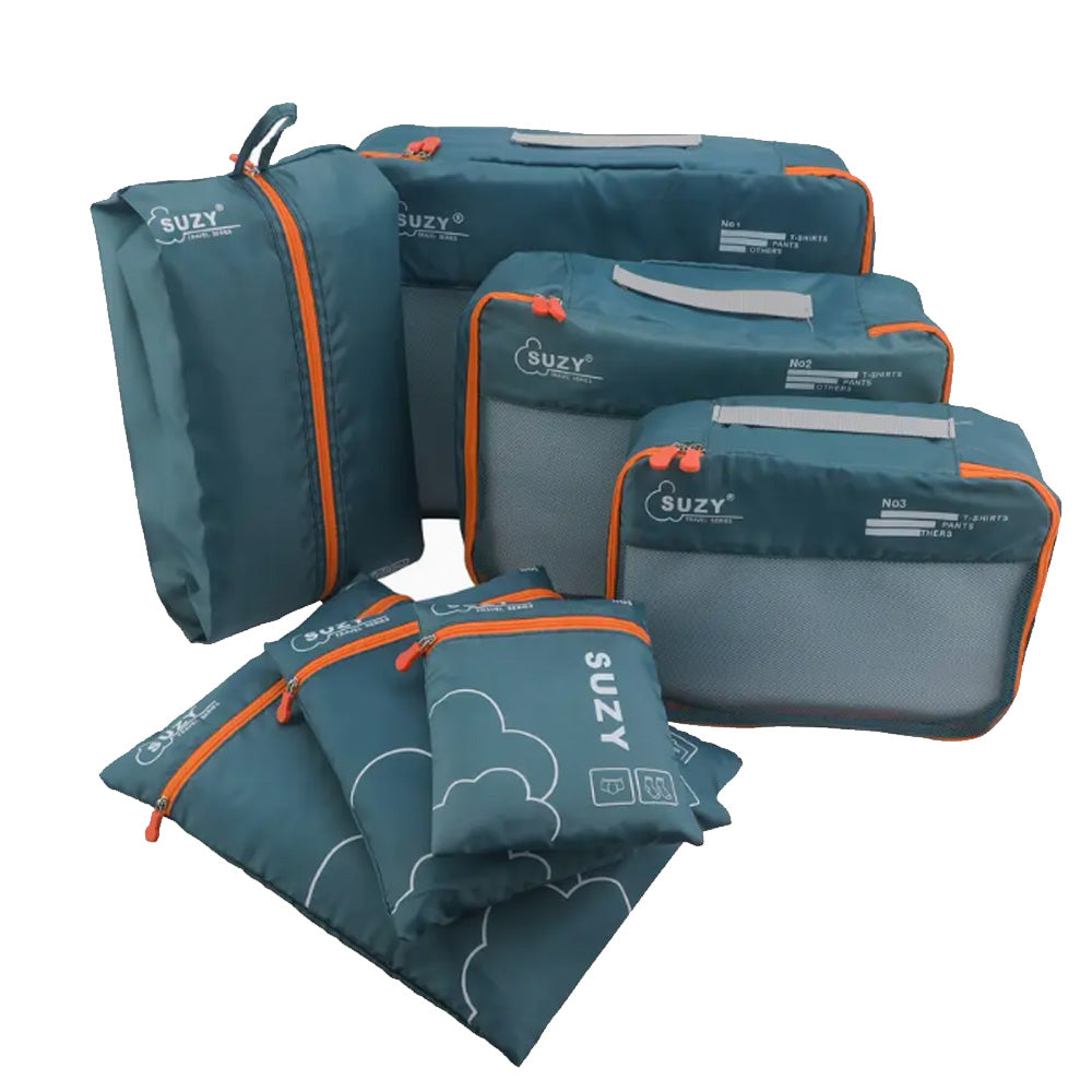 7-teiliges Packtaschen-Set für Koffer – Leichte & Robuste Reise-Organizer