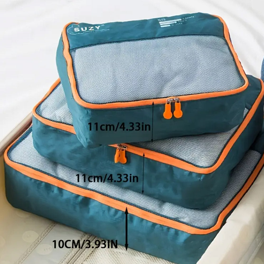 7-teiliges Packtaschen-Set für Koffer – Leichte & Robuste Reise-Organizer