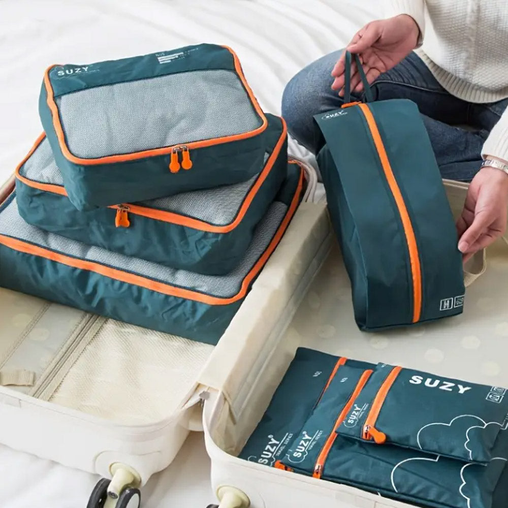 7-teiliges Packtaschen-Set für Koffer – Leichte & Robuste Reise-Organizer