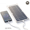 Ravu - 6W Solar-Ladepanel – Ultraleicht, USB, 2 Hubs, 2 Karabiner