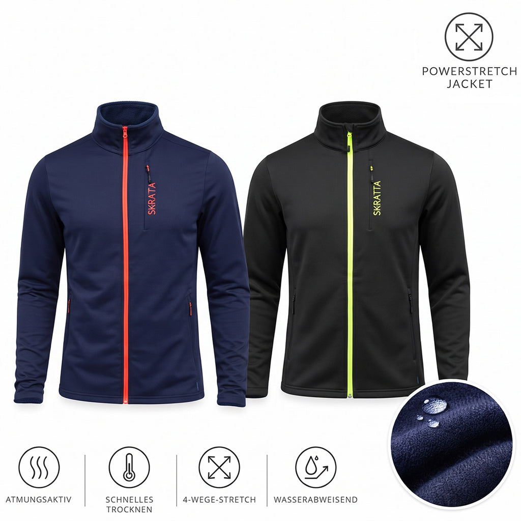 Skratta - Herren Powerstretch Second Layer – Funktionsjacke