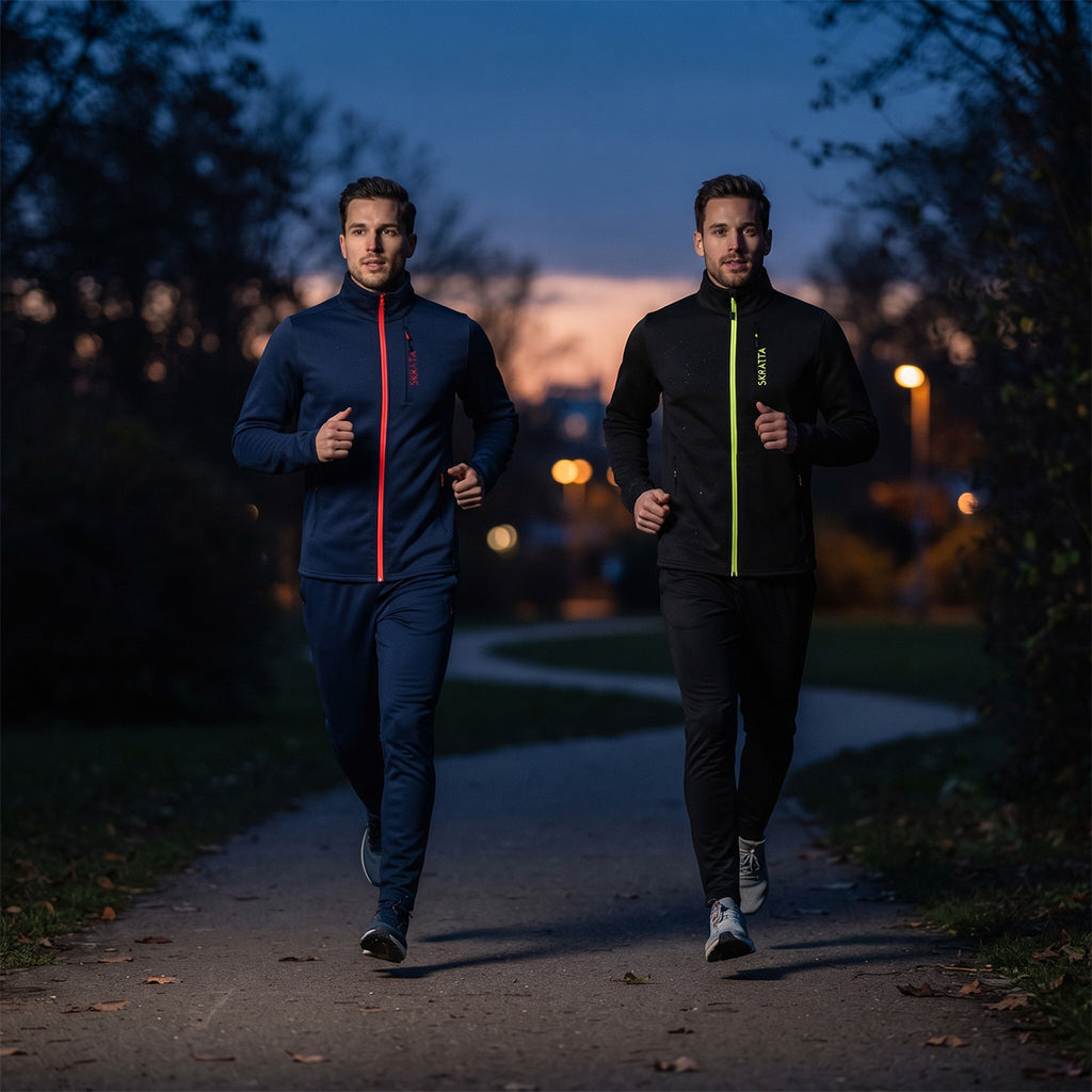 Skratta - Herren Powerstretch Second Layer – Funktionsjacke