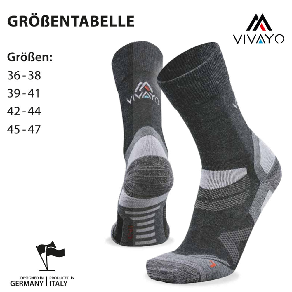 Areco Vivayo Outdoor Merino Socken (3er-Pack) – Atmungsaktive Wollsocken